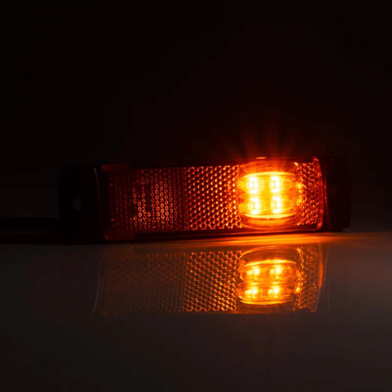 Feu de gabarit à DEL avec réflecteur : blanc, rouge ou ambre