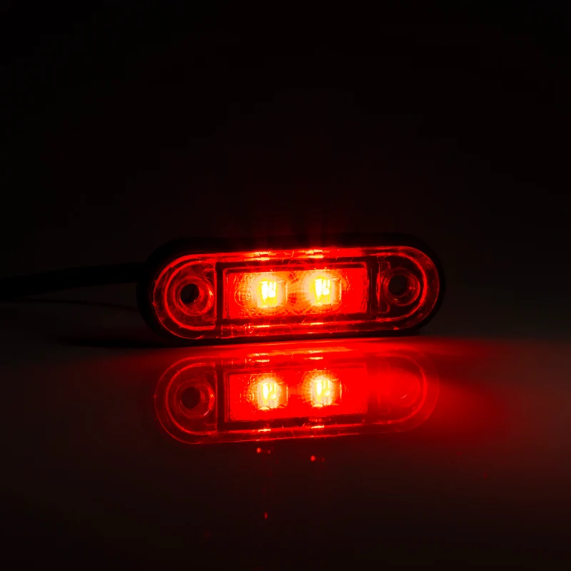 Feu de position LED encastré disponible en rouge, blanc, orange, bleu et vert