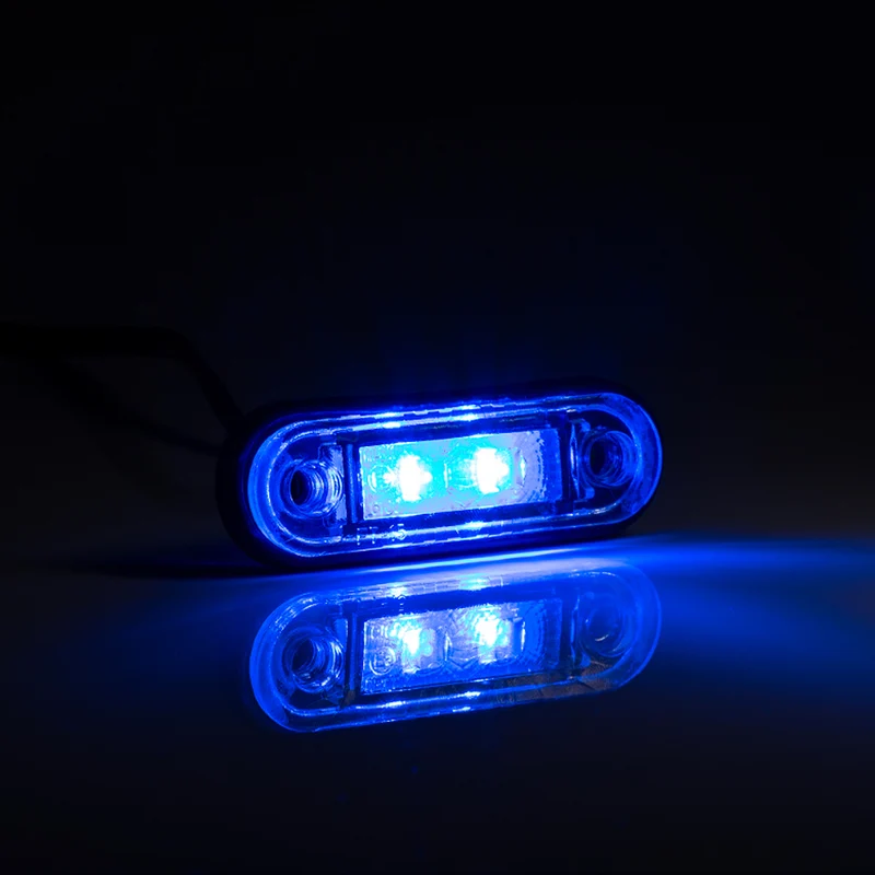 Feu de position LED encastré disponible en rouge, blanc, orange, bleu et vert