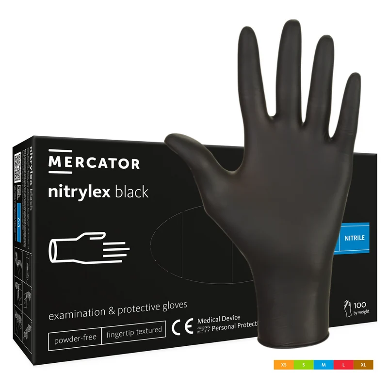 Gants en nitrile noir - Usage intensif