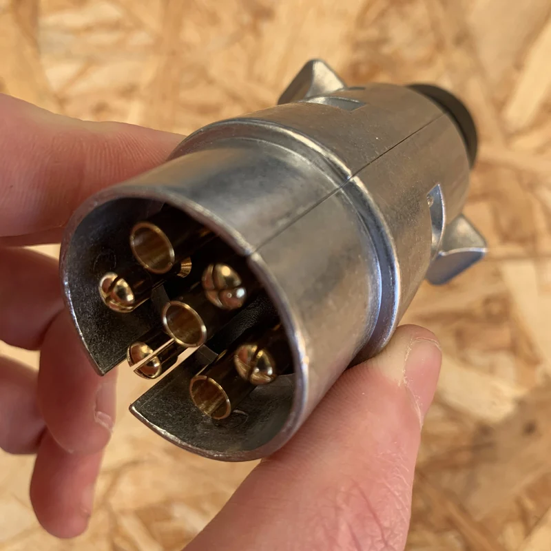Prise de remorque en métal pour remorques de voiture 12v