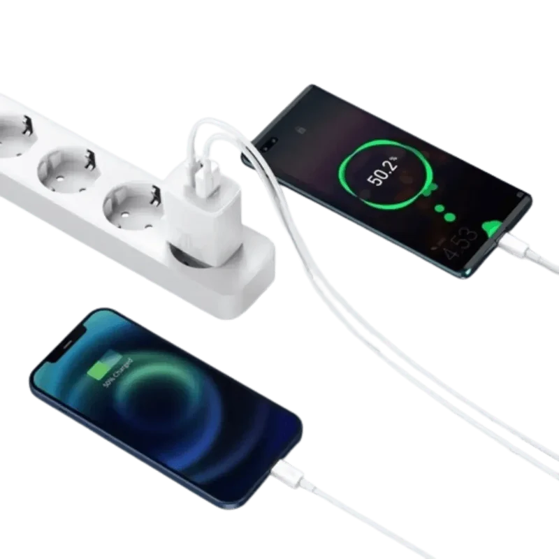 Chargeur Rapide Téléphone Mobile Usb et Usb-c 20w