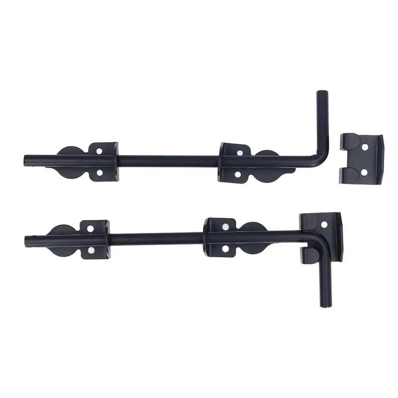 Heavy Duty 12 Inch Gate Drop Rod Forged From Solid Steel With Black Powder Coat Delivers Rock Solid Outdoor Fence Security And Works Like A Charm On Any Vertical Mount