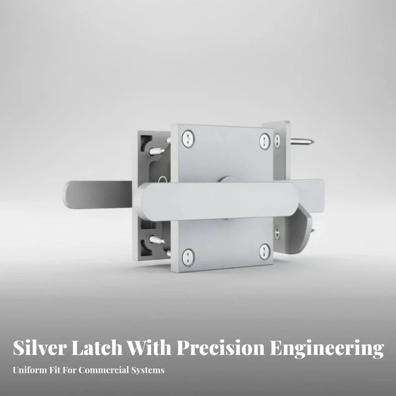 Rock Solid Steel Sliding Bolt Latch With Shielded Spray Coated Finish Double Sided Handle For Heavy Duty Outdoor Gates And Secure Entry Doors Tough As Nails