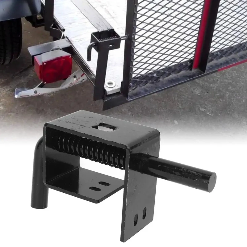Badass Metal Trailer Gate Spring Lock For Carry On Utility Trailers Featuring Quick Snap Install And Hella Secure Grip Latch Mechanism Designed For Heavy Everyday Workloads