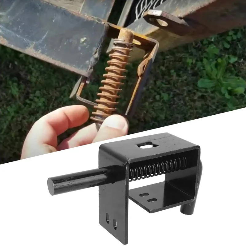 Badass Metal Trailer Gate Spring Lock For Carry On Utility Trailers Featuring Quick Snap Install And Hella Secure Grip Latch Mechanism Designed For Heavy Everyday Workloads