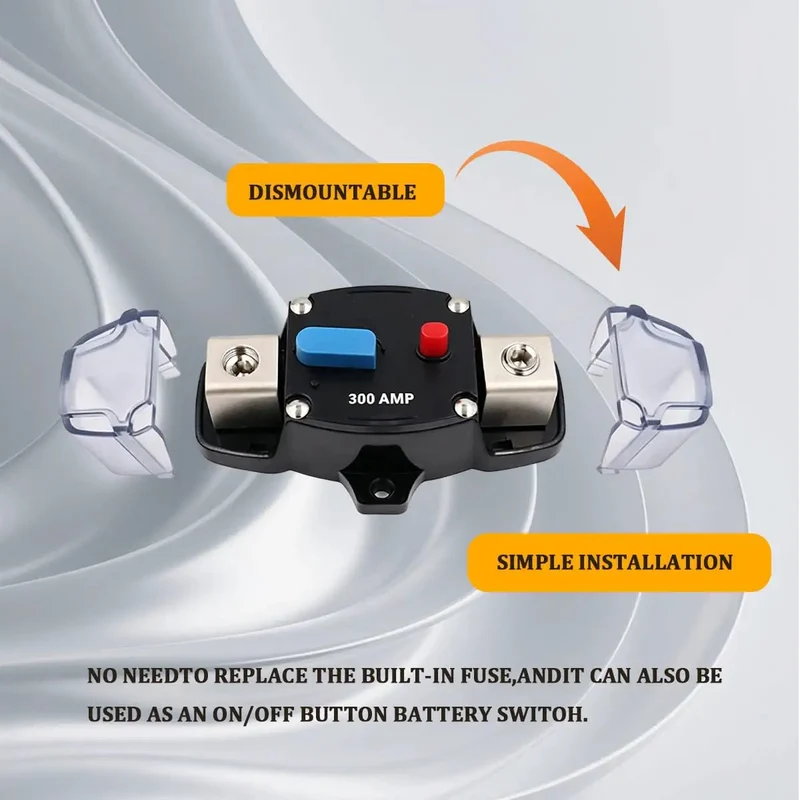 Bulletproof 300A Manual Reset Circuit Breaker With Weatherproof Zinc Case For Car Truck Suv And Marine Audio Rigs Shielding Amps And Wiring Keeps Your Build Running Slick Everyday