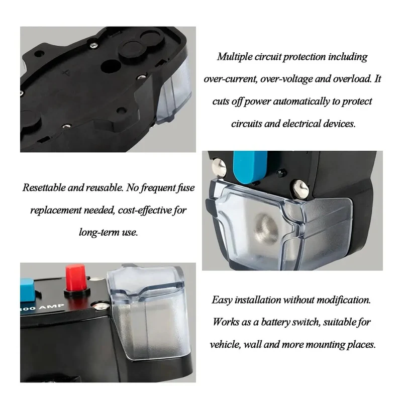 Bulletproof 300A Manual Reset Circuit Breaker With Weatherproof Zinc Case For Car Truck Suv And Marine Audio Rigs Shielding Amps And Wiring Keeps Your Build Running Slick Everyday