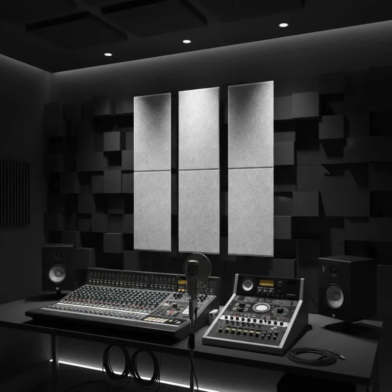 Pro Level Soundproof Wall Panels For Real Noise Blocking Where It Counts These Solid Acoustic Tiles Bring A Fresh Modern Flat Profile Perfect For Crafting A Chill Living Room Or Cozy Bedroom Setup And This Six Piece White Set Is Pure Game Changer