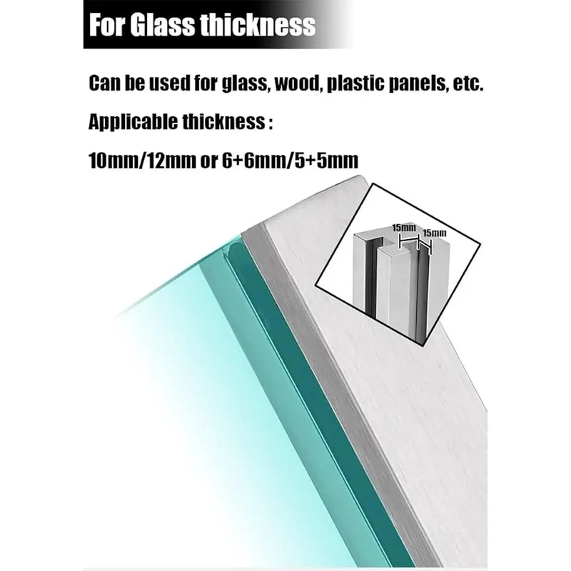 Kickass 304 Stainless Steel Glass Railing Side Support Bracket For Balcony And Patio Deck Posts With Smooth Install Heavy Duty Balustrade Column Holder Top Grade Compatible Middle Corner End Posts Perfect For Outdoor Terrace Guardrail Accessories