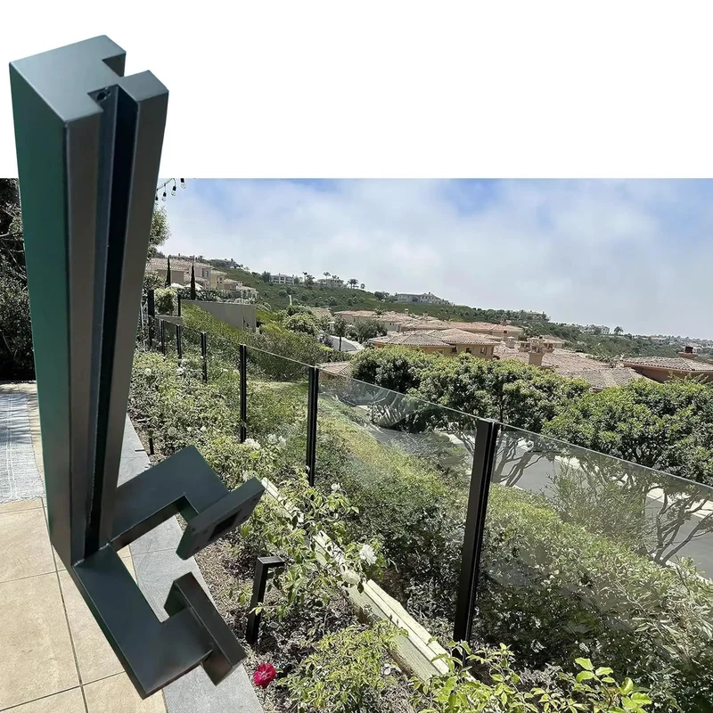 Heavy Duty Black Steel Deck Railing Kit Rock Solid Clip In Infill Wall Mount Balcony Fencing Pro Grade 304 Mirror Finish Posts Killer Look Secure Backyards Smooth Install No Drilling Required