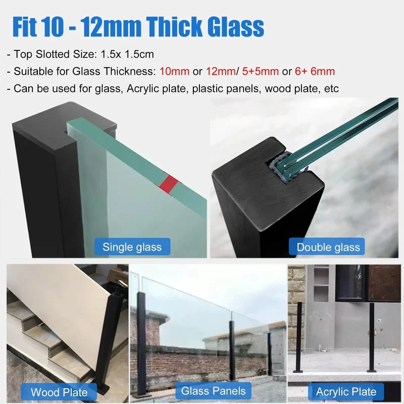 Heavy Duty Black Steel Deck Railing Kit Rock Solid Clip In Infill Wall Mount Balcony Fencing Pro Grade 304 Mirror Finish Posts Killer Look Secure Backyards Smooth Install No Drilling Required