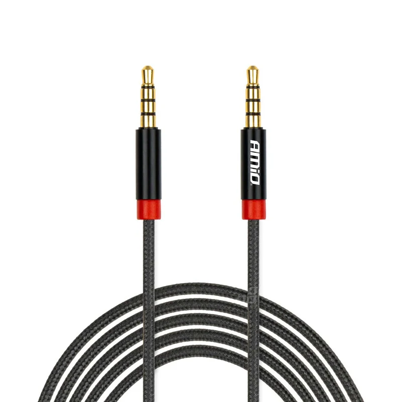 CÂBLE AUDIO MINI JACK 3,5 MM MÂLE/MÂLE 2M AMIO