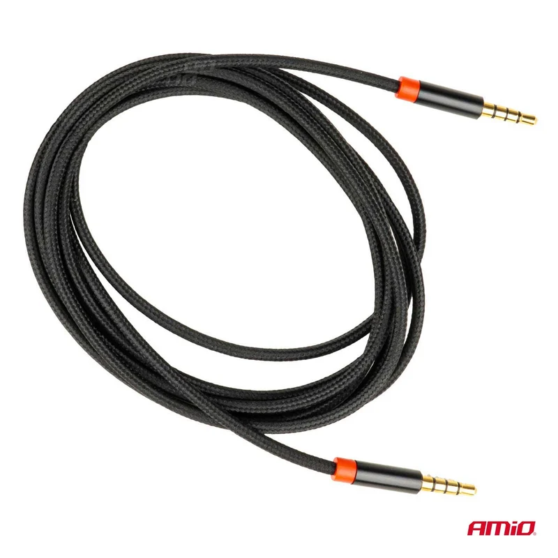 CÂBLE AUDIO MINI JACK 3,5 MM MÂLE/MÂLE 2M AMIO