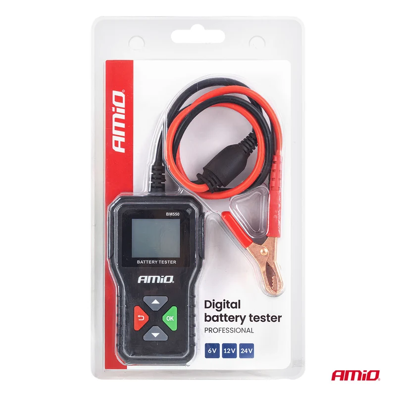 TESTEUR DE BATTERIE NUMÉRIQUE 6V/12V/24V 2 À 220 AH AMIO