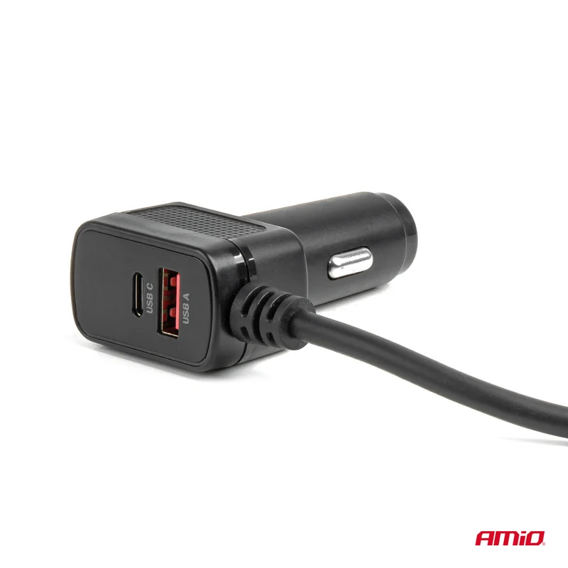 MULTIPRISE ALLUME-CIGARE TRIPLE + 4XUSB + USB-C 180W AMIO
