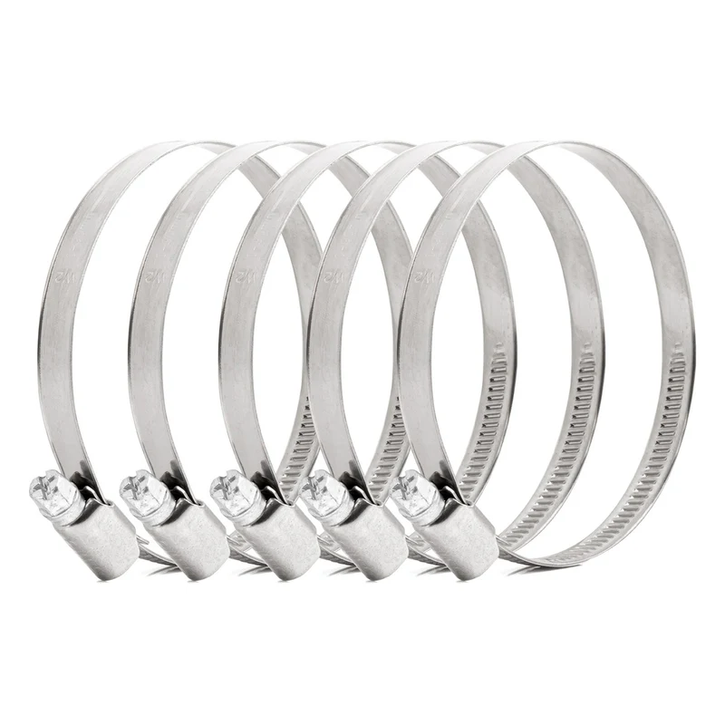 LOT DE 5 COLLIERS DE SERRAGE À VIS W2 70 À 90 MM AMIO