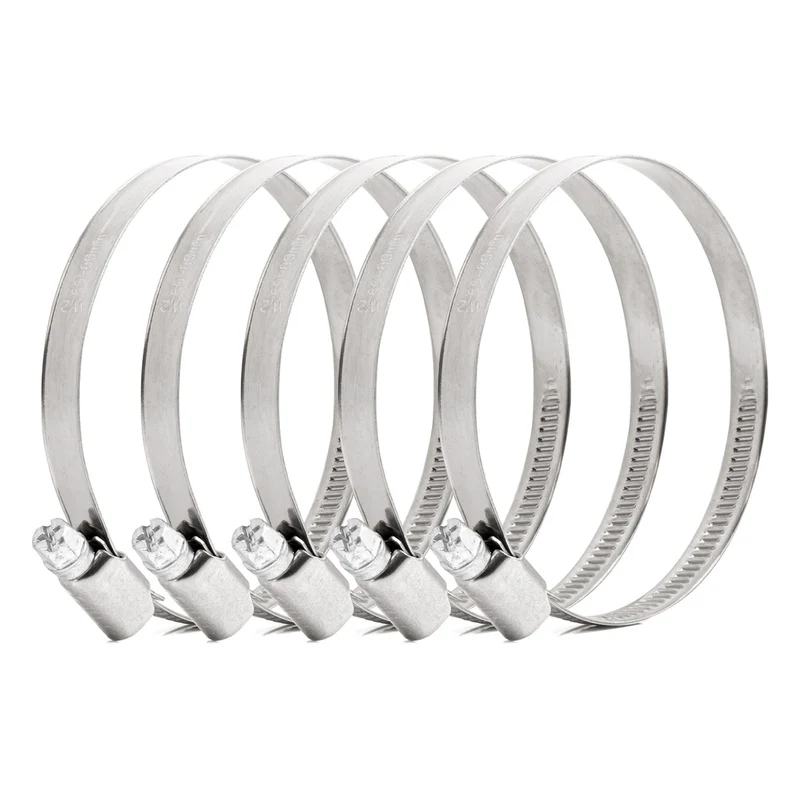 LOT DE 5 COLLIERS DE SERRAGE À VIS W2 60 À 80 MM AMIO