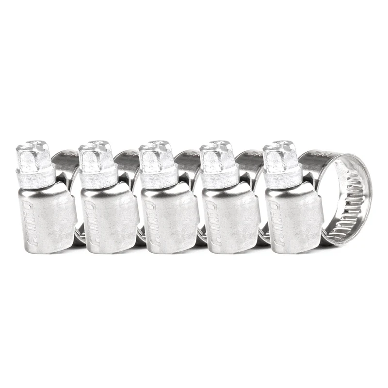 LOT DE 5 COLLIERS DE SERRAGE À VIS W2 8 À 16 MM AMIO