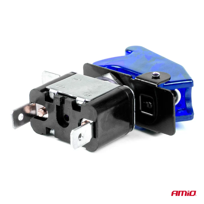 INTERRUPTEUR BASCULANT TOP GUN LED BLEU 12/24V 20 AMP AMIO