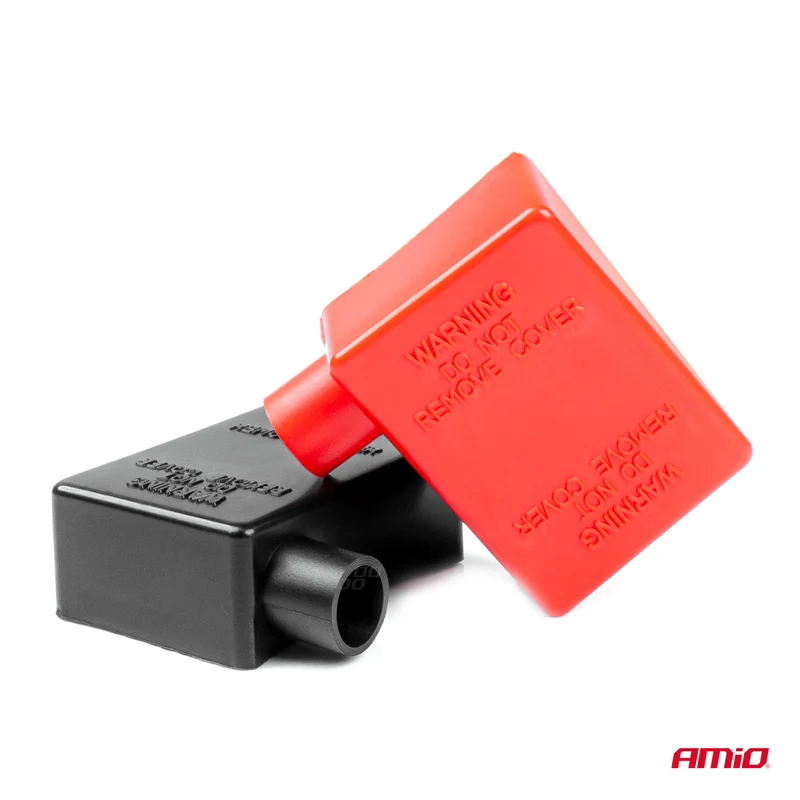 LOT DE 2 CACHES POUR BORNES DE BATTERIE AMIO