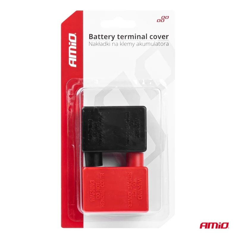 LOT DE 2 CACHES POUR BORNES DE BATTERIE AMIO