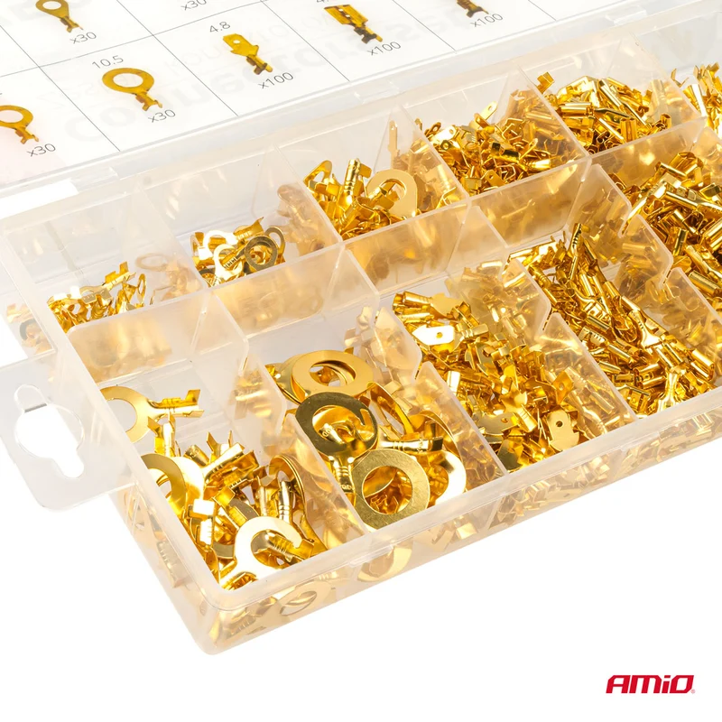 COFFRET DE COSSES EN LAITON NON ISOLÉES 750 PIÈCES AMIO