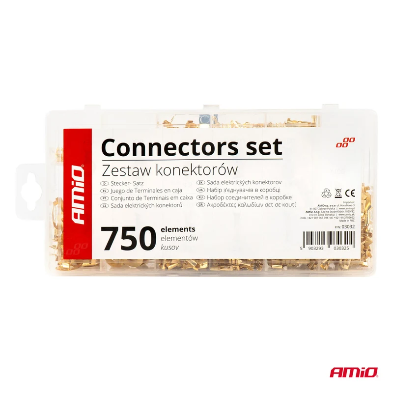 COFFRET DE COSSES EN LAITON NON ISOLÉES 750 PIÈCES AMIO