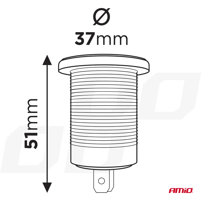 PRISE D'ALIMENTATION 12/24 V AMIO