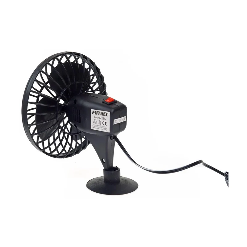VENTILATEUR DE VOITURE 12V À FIXATION PAR VENTOUSE Ø140 MM AMIO