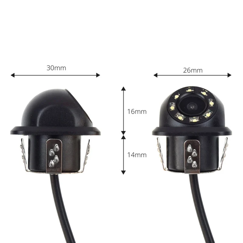 CAMÉRA DE RECUL 720P ENCASTRABLE AVEC ÉCLAIRAGE LED AMIO