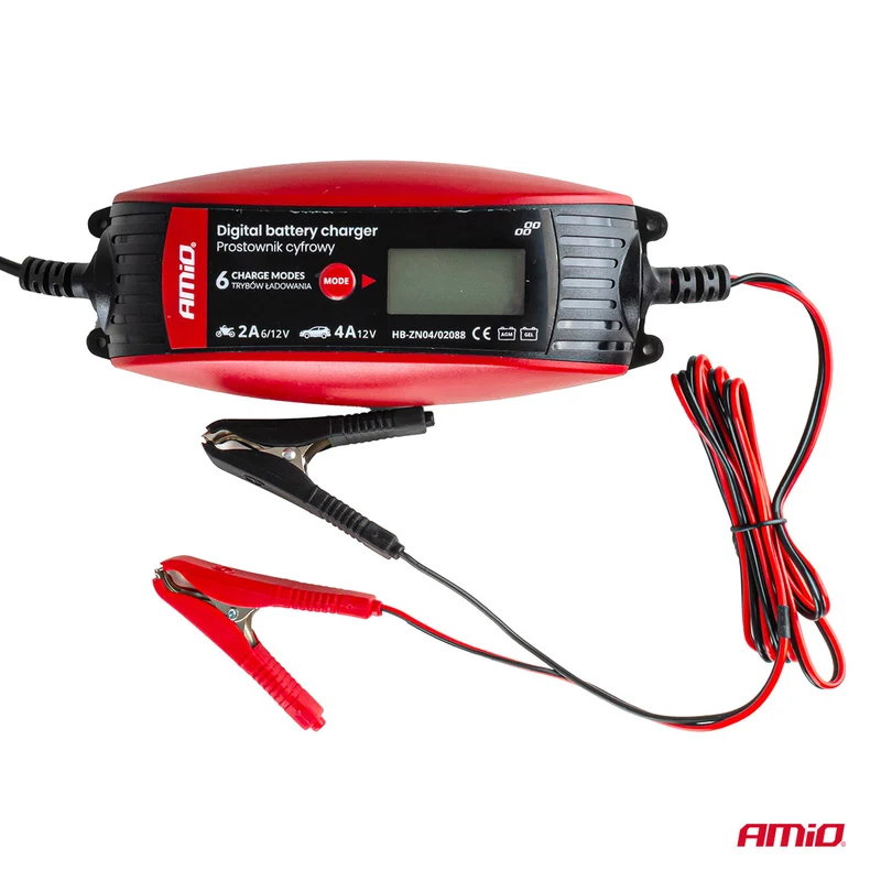 CHARGEUR DE BATTERIE NUMÉRIQUE 6V / 12V 2 AMP / 4 AMP AMIO z