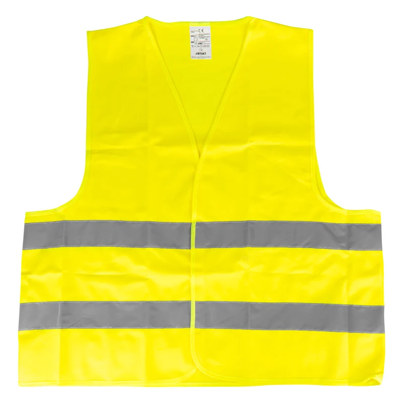 GILET DE SECURITE JAUNE AVEC CERTIFICAT AMIO