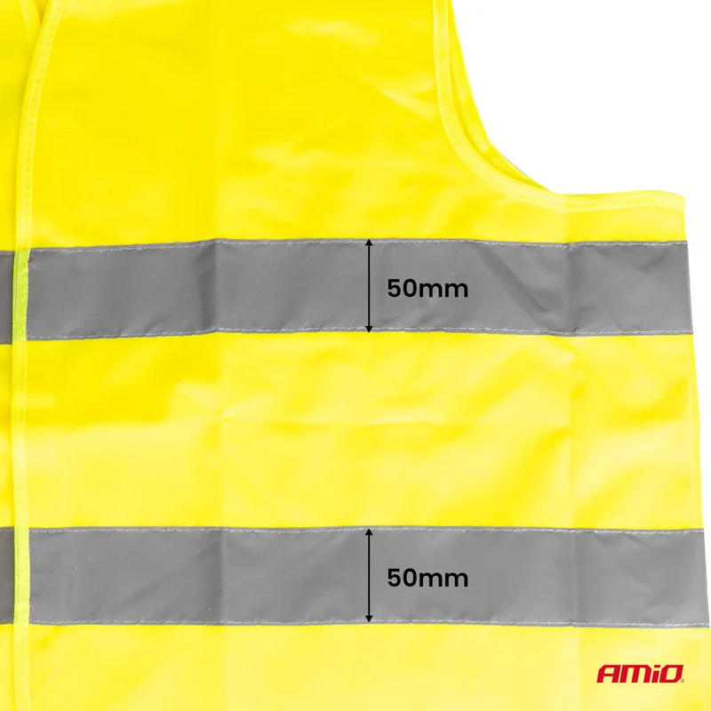 GILET DE SECURITE JAUNE AVEC CERTIFICAT AMIO
