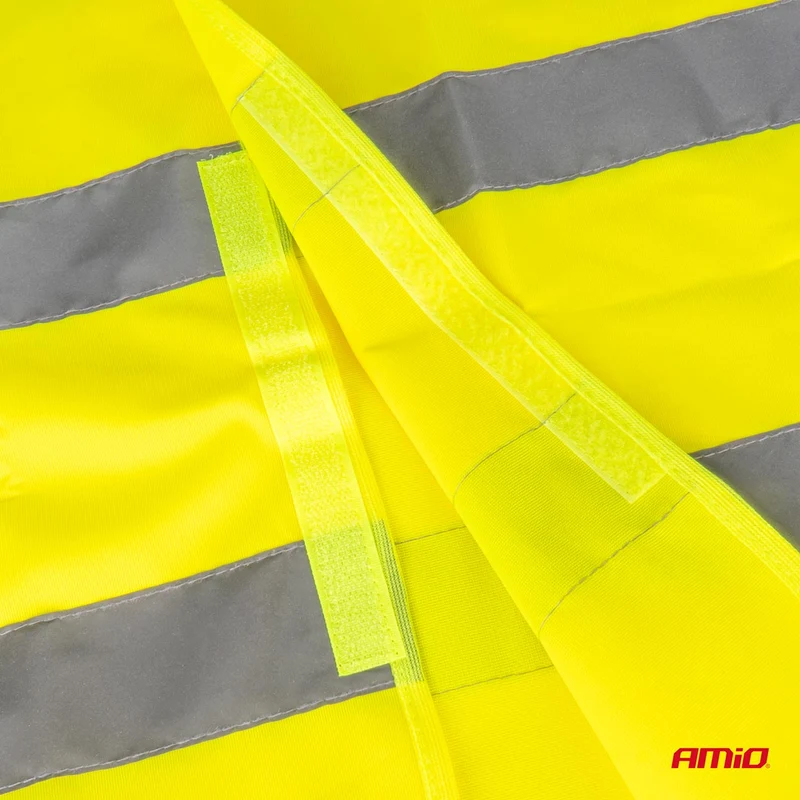 GILET DE SECURITE JAUNE AVEC CERTIFICAT AMIO