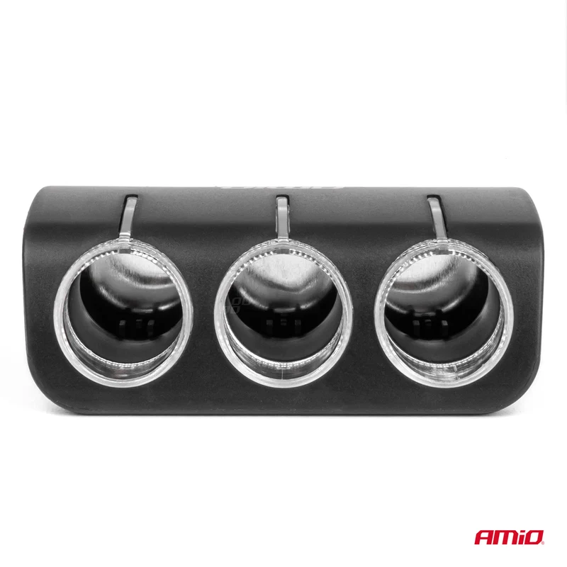 MULTIPRISE ALLUME-CIGARE TRIPLE 12/24V 120 W ORIENTABLE À 90° AMIO