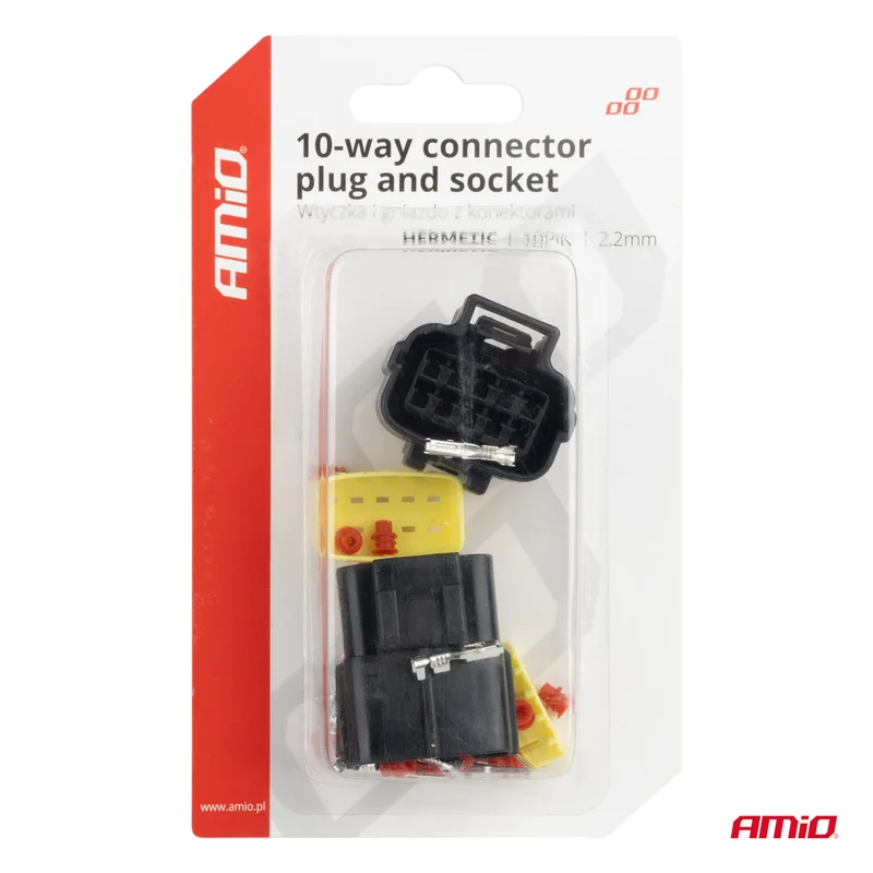 KIT DE CONNECTEURS ÉTANCHES ECONOSEAL 10 VOIES AMIO