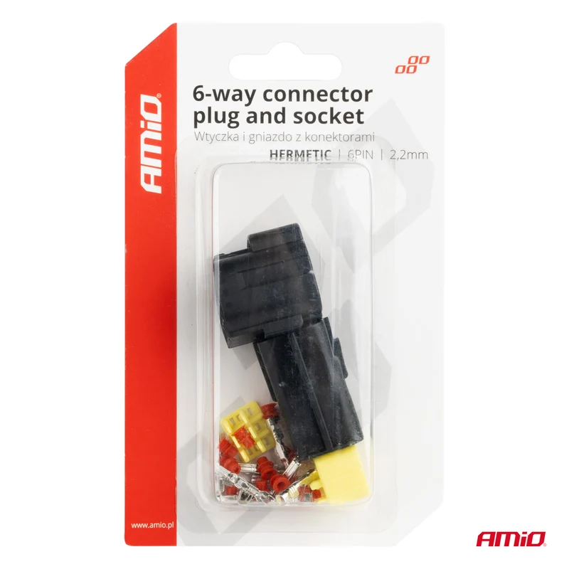 KIT DE CONNECTEURS ÉTANCHES ECONOSEAL 6 VOIES AMIO