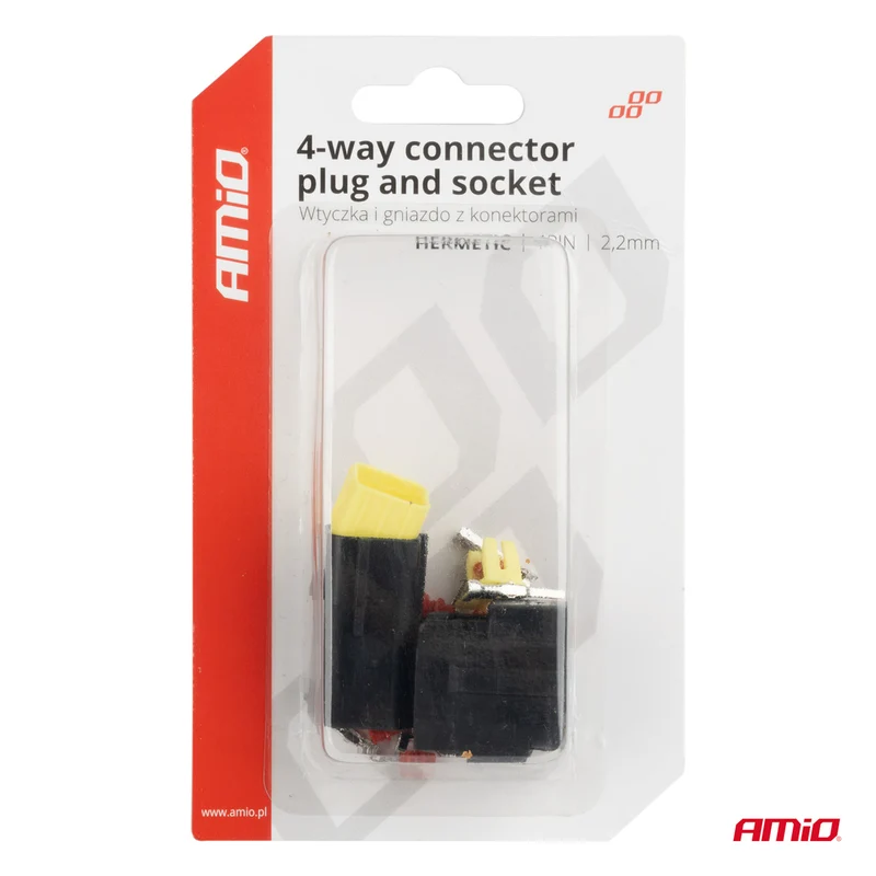 KIT DE CONNECTEURS ÉTANCHES ECONOSEAL 4 VOIES AMIO