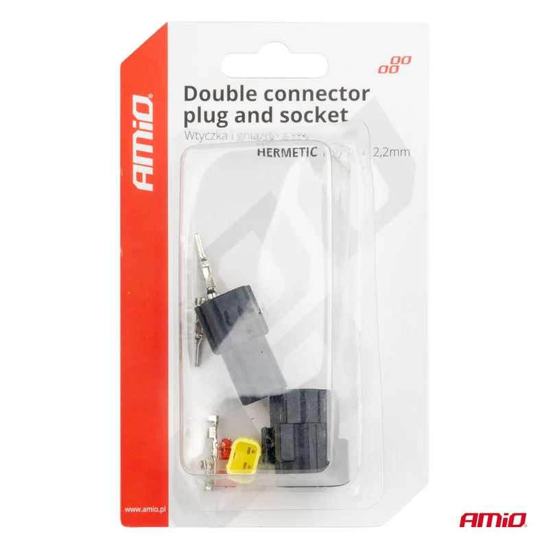 KIT DE CONNECTEURS ÉTANCHES ECONOSEAL 2 VOIES AMIO
