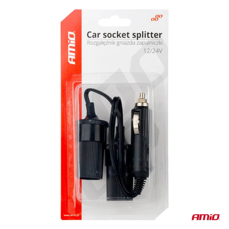 MULTIPRISE ALLUME-CIGARE DOUBLE 12/24 V AMIO