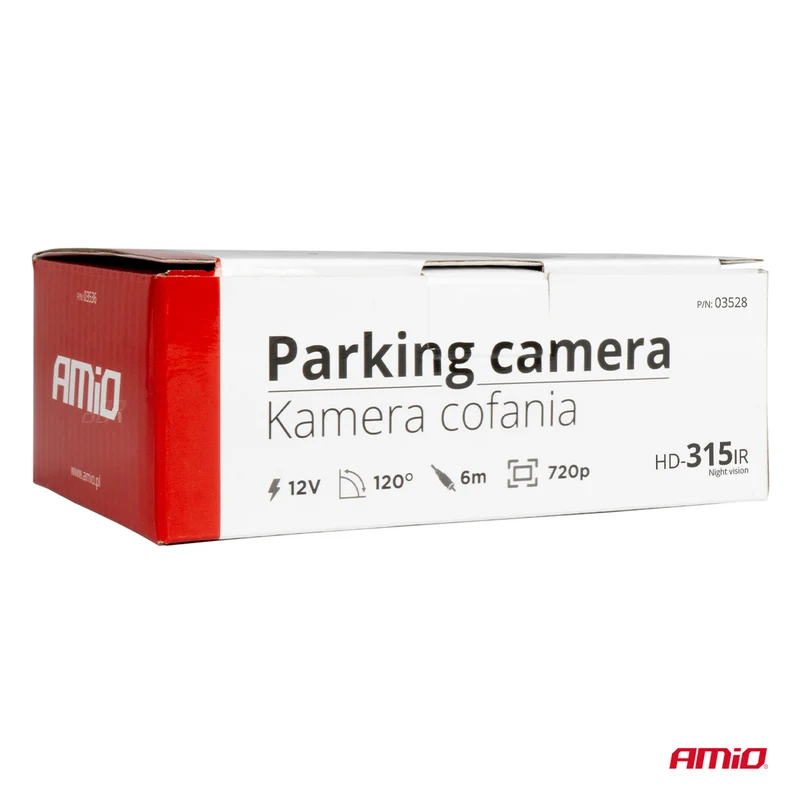 CAMÉRA DE RECUL 720P SUR SUPPORT ORIENTABLE AVEC VISION NOCTURNE AMIO