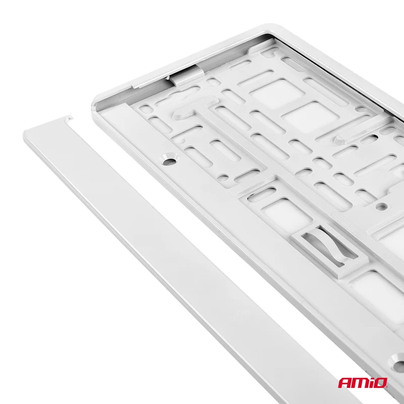SUPPORT DE PLAQUE D'IMMATRICULATION BLANC AMIO