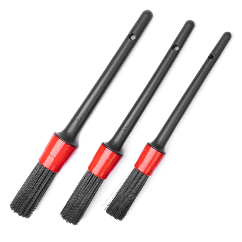 KIT DE 3 BROSSES DE DETAILING AUTOMOBILE AMIO