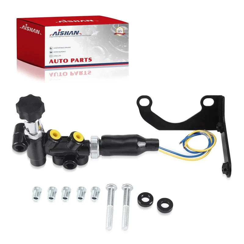 Universal Adjustable Proportioning Valve Kit With Easy Turn Knob For Master Cylinder 260-13190 260-11179 Heavy Duty Aftermarket Brake System Upgrade Crank That Stopping Power For Trucks