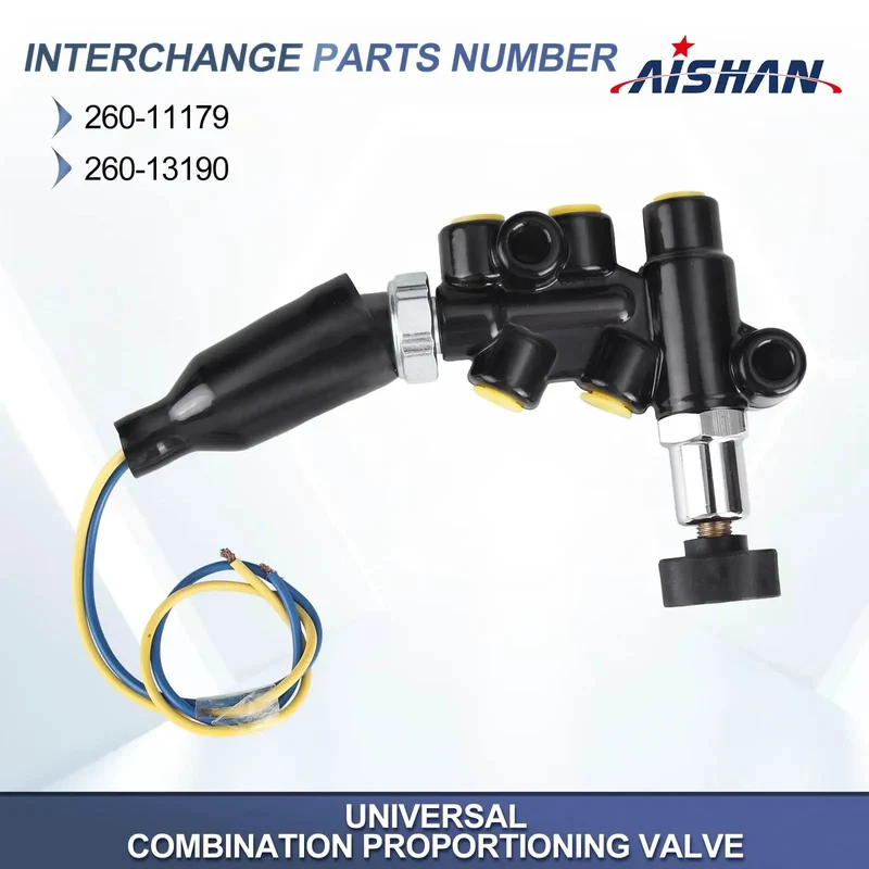 Universal Adjustable Proportioning Valve Kit With Easy Turn Knob For Master Cylinder 260-13190 260-11179 Heavy Duty Aftermarket Brake System Upgrade Crank That Stopping Power For Trucks