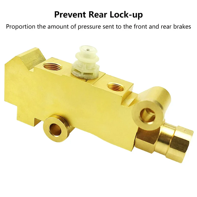 Dang Solid Brass PV4 Proportioning Valve Hardened Upgrade For Ford Chevy Mopar Classic Truck And Hotrod Disc Brake System Four Wheel Conversion That Slams Your Pedal Back Up When You Hit The Brakes And Handles Every Job With Ease And Precision