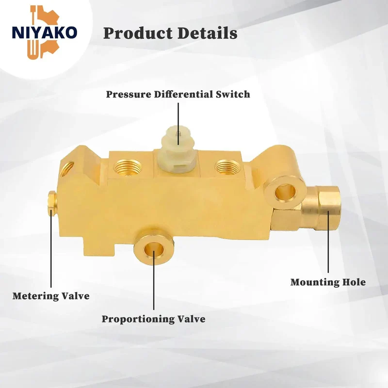 Solid Brass Disc Drum Proportioning Valve PV2 172-1353 Upgrade Your Rig with GM Chevy Street Rod Parts to Dial In Brake Balance and Boost Your Ride with Sick Stopping Power across All Platforms