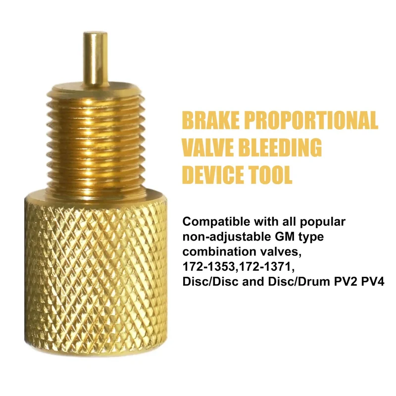 Heavy Duty Brake Proportioning Valve Bleeder Tool For Automatic Brake Adjusters And Drum System Lockdown, Hydraulic Service Kit For Car Truck Van Rigs, Slick Design Ensures Quick Gas Release And Prevents Valve Tripping During Auto Repair Tasks