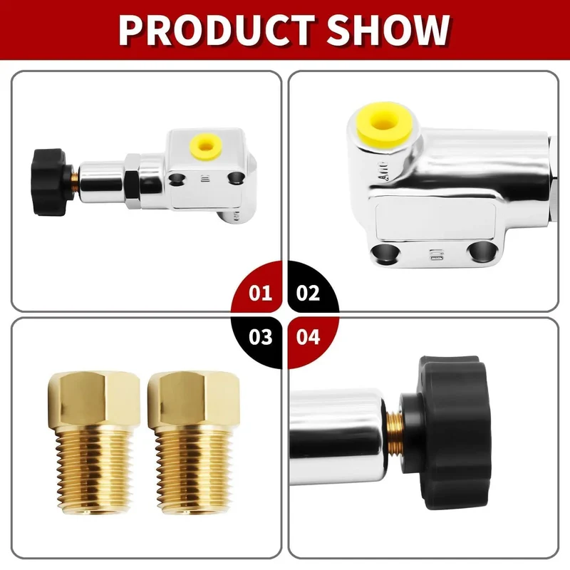 Drop Right In Adjustable Brake Proportioning Valve With 1/8 Inch 27 Npt Fittings And Beat The Streets Copper Steel Build For Sleek Rear Bias Components
